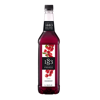 Xarope Cranberry da 1883 de 1 litro para bebidas e coqueteis