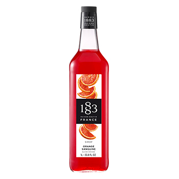 Xarope de laranja vermelha 1883 para bebidas e coquetéis